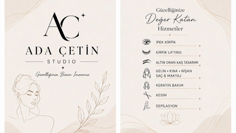 Ada çetin studio — salondan bir kare