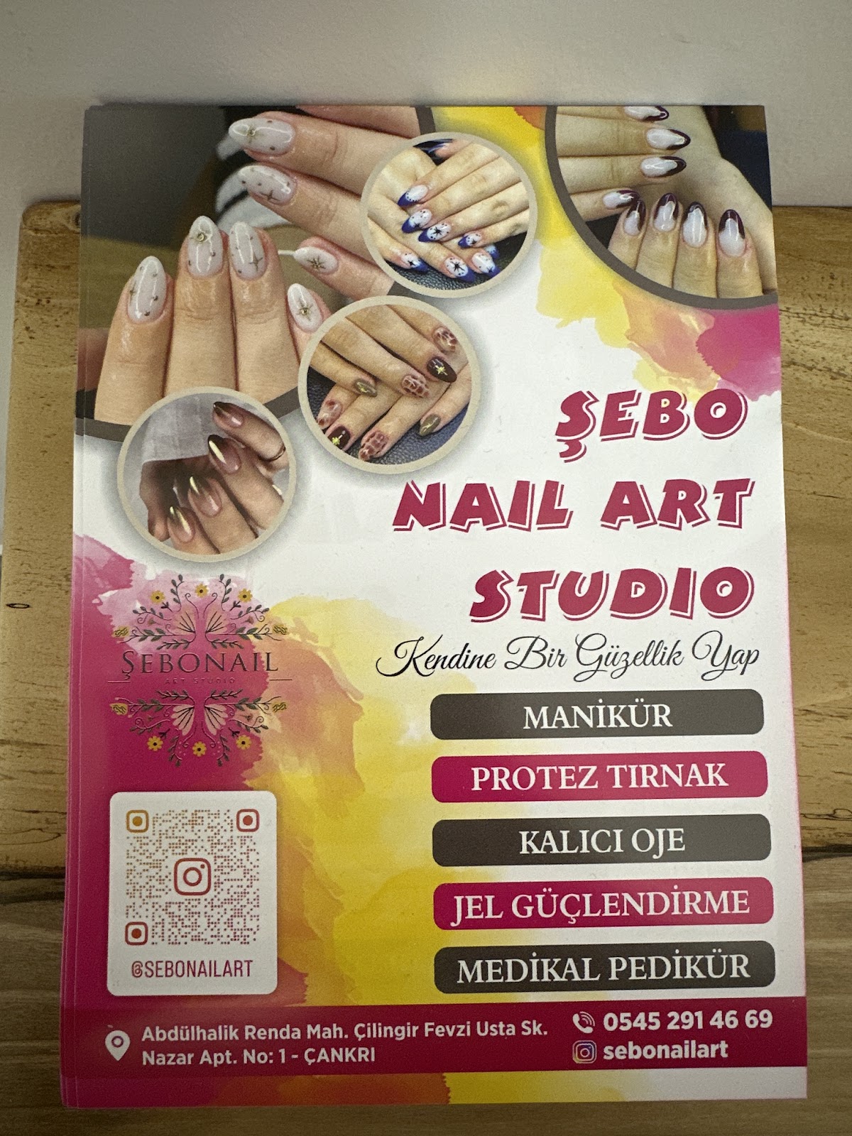 ŞEBO NAİL ART STUDIO — salondan bir kare