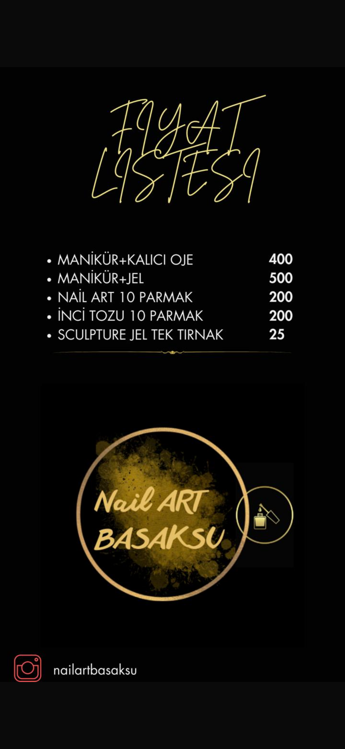 Nail art Basaksu — salondan bir kare